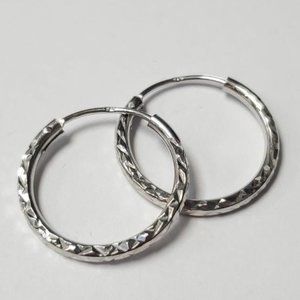 Sterling silver hoop earrings